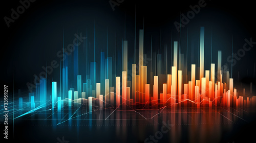 Stock market information technology concept illustration, illustration that can be used to analyze financial statements © Derby