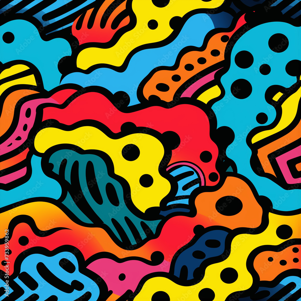 Fototapeta premium Digital Seamless Pattern Files