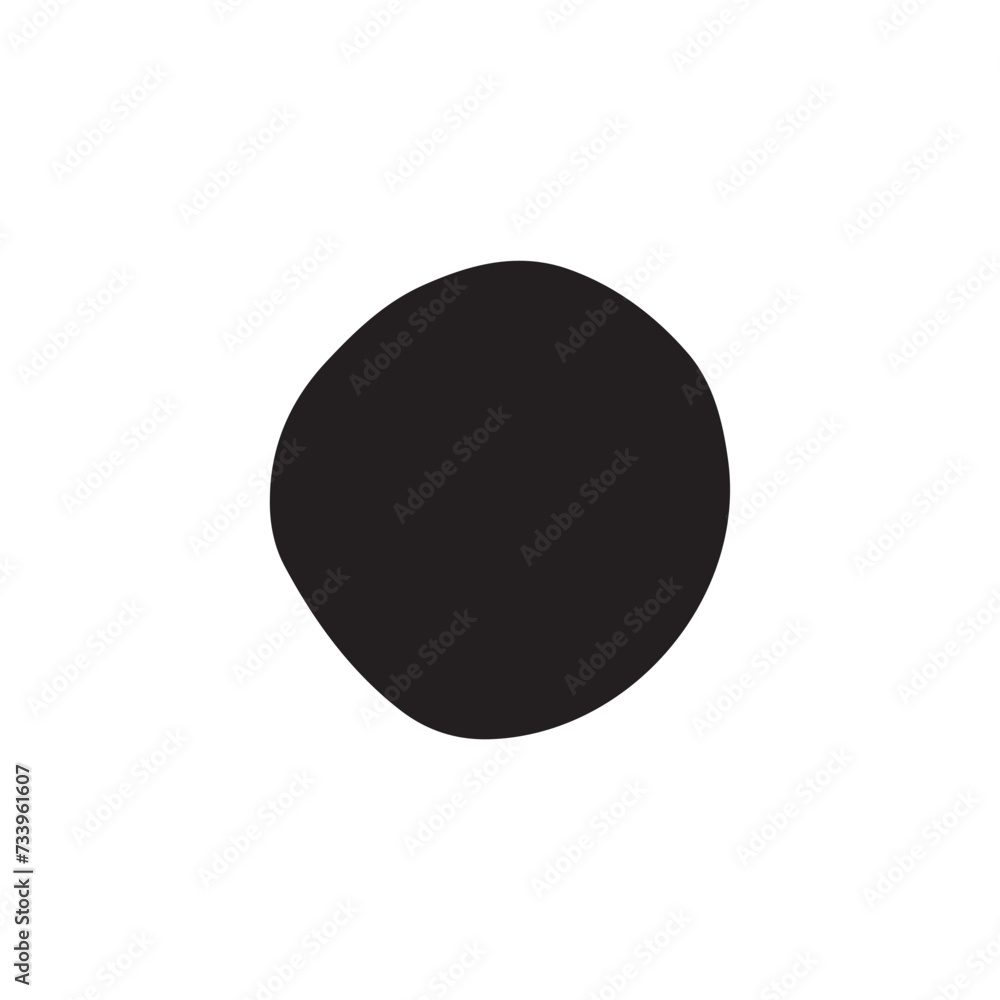Brush circles round shape Stock black color design. Brush circles round shape Stock black color design.