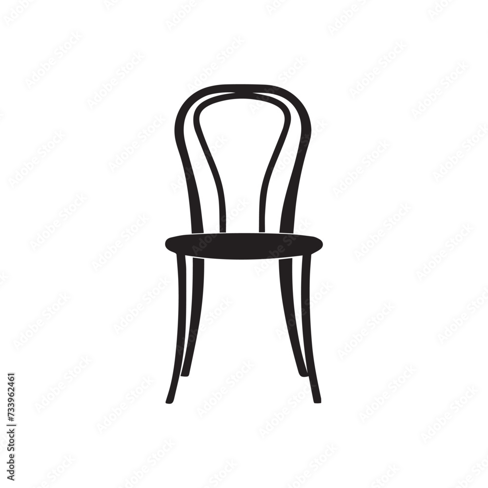 Chair icon. Vector illustration. Isolated on white background. Chair icon. Vector illustration. Isolated on white background.