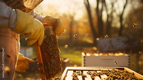 The beekeeper pulls © Fauzia