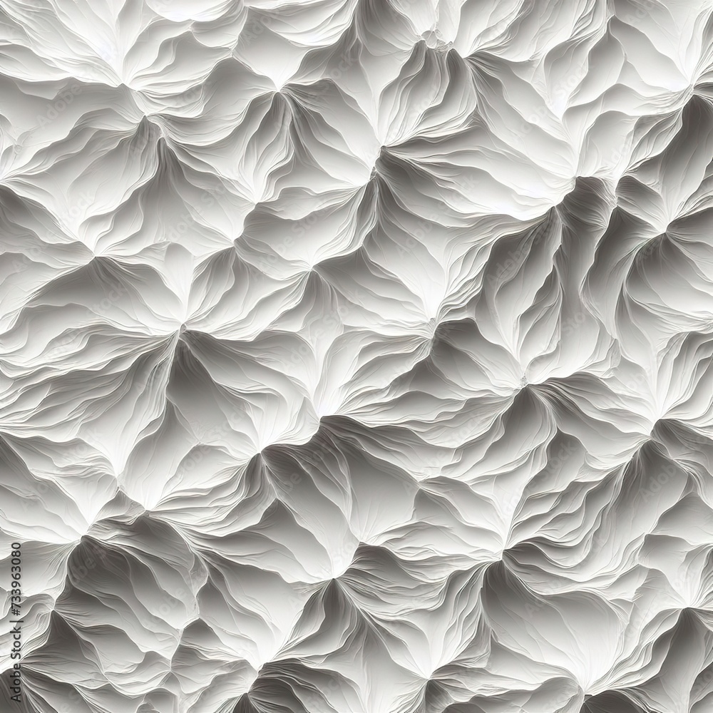 White wrinkled paper texture background for Design or work with copy space White wrinkled paper texture background for Design or work with copy space