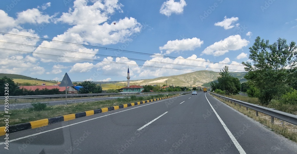 driving through Turkey on nice highways driving through Turkey on nice highways