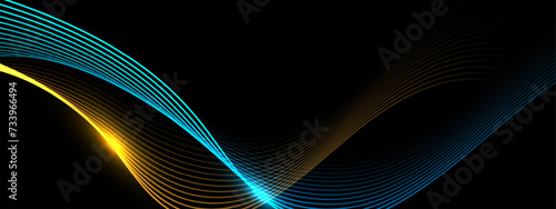 Abstract modern background with smooth lines. Dynamic waves. vector illustration.