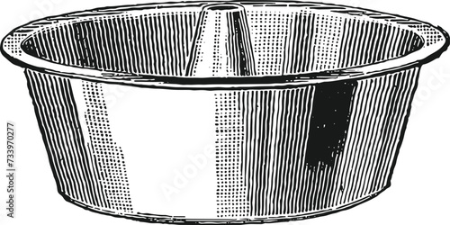 Vintage Baking Pan Illustration