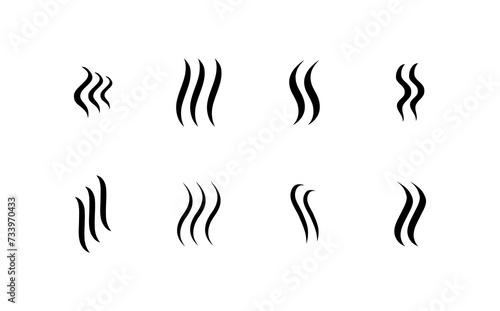 Perfume scent vector icon set
