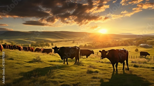 ranching beef cows photo