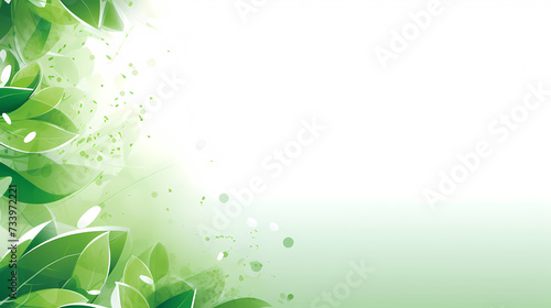 Spring season, vibrant green background