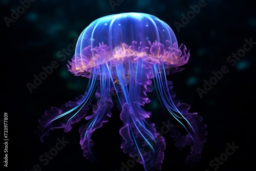 a bioluminescent jellyfish © RealPeopleStudio