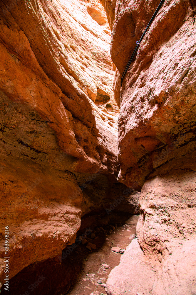 Pingshan Lake Grand Canyon, Zhangye City, Gansu Province - rock formation canyon landscape under clear sky Pingshan Lake Grand Canyon, Zhangye City, Gansu Province - rock formation canyon landscape under clear sky