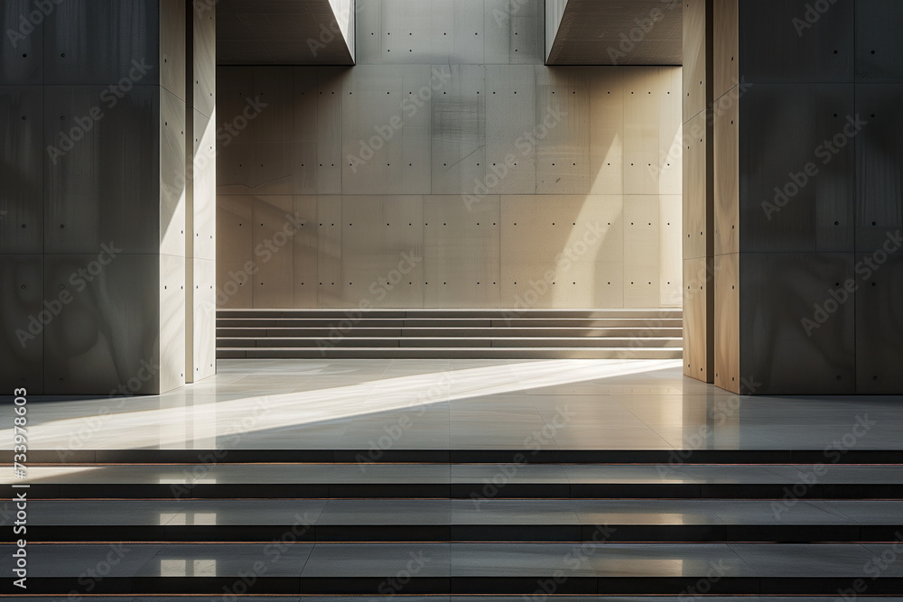Detail of a modern building. Background image. Created with Generative AI technology