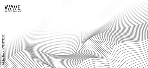 Wave lines pattern abstract background. vector illustration