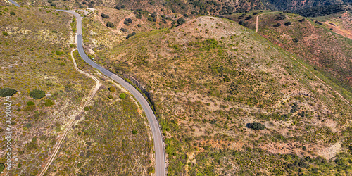 andalusian mountain route south of spain