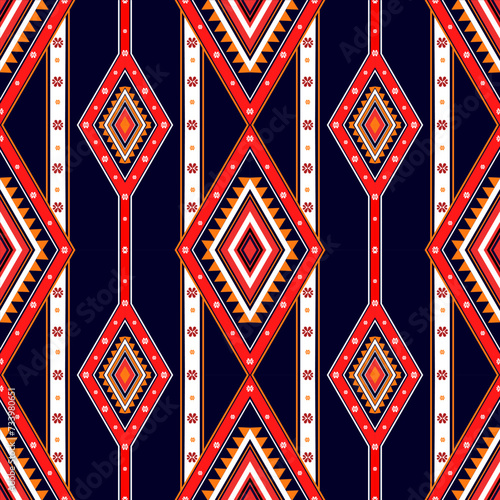 Fabric textile mandala ornaments background embroidery. Aztec carpet tribal boho native.Geometric pattern american and mexican navajo. Traditional tribal style.