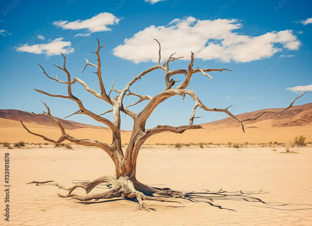Dry tree twigs or Dead tree. Minimal background for summer concept Dry tree twigs or Dead tree. Minimal background for summer concept