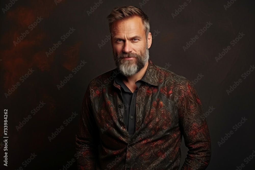 Portrait of a handsome mature man in shirt and tie. Men's beauty, fashion. Portrait of a handsome mature man in shirt and tie. Men's beauty, fashion.