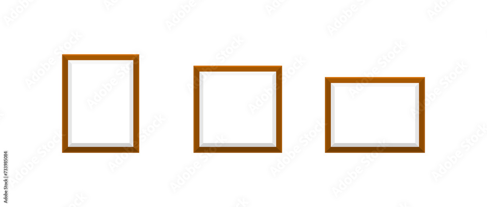 Photo frames icons. Set of photo frames. Flat style. Vector icons Photo frames icons. Set of photo frames. Flat style. Vector icons