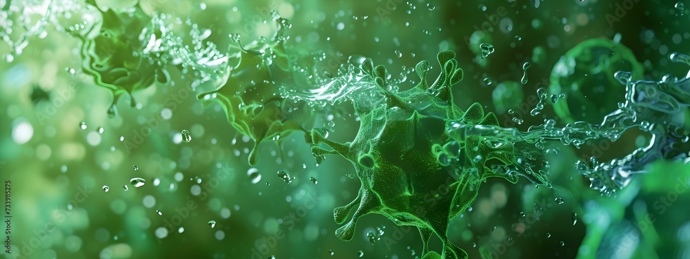 Abstract green energy flow background, natural organic movement, dynamic liquid texture, conceptual art design. AI Abstract green energy flow background, natural organic movement, dynamic liquid texture, conceptual art design. AI