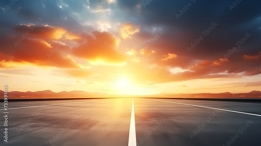 Empty concrete floor, 3D rendering sea view square with clear sky background Empty concrete floor, 3D rendering sea view square with clear sky background