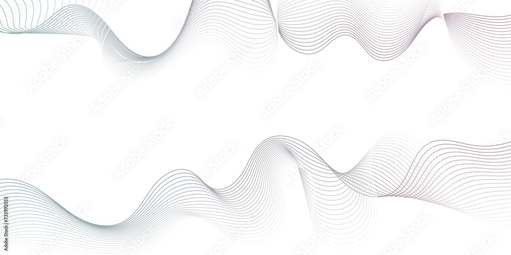 Abstract grey, white smooth element swoosh speed wave modern stream background. Wave with lines created using blend tool. Abstract frequency sound wave lines and twisted curve lines background. Abstract grey, white smooth element swoosh speed wave modern stream background. Wave with lines created using blend tool. Abstract frequency sound wave lines and twisted curve lines background.