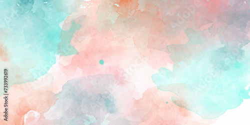 Abstract colorful hand painted background. pastel abstract watercolor background. Colorful bright ink and watercolor textures on white paper background. Abstract texture, can be used as a trendy bg. 