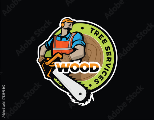 Tree Service Business Logo Design Template