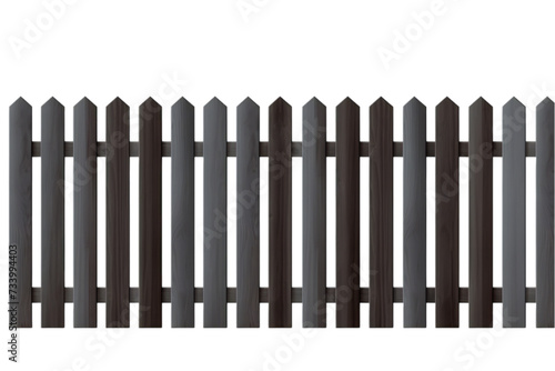 rustic wooden fence transparent background