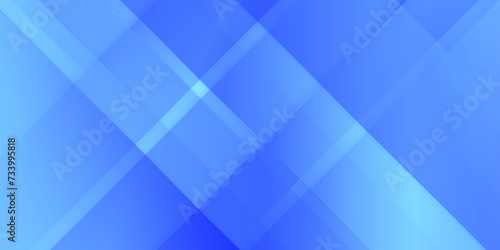 Abstract Trendy banner on colorful blue gradient backdrop, Abstract geometric Blue business banner background, Diamond and line shapes in random geometric blue gradient pattern, Digital shiny lines.
