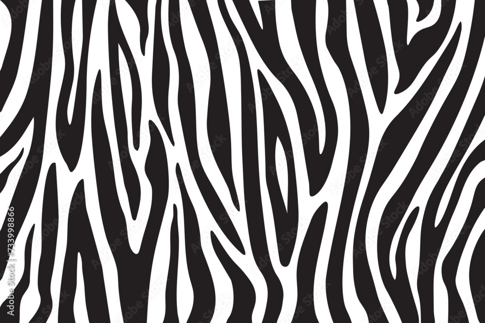 Black and White Zebra Stripe Pattern Illustration With Abstract Design. Vector illustration Black and White Zebra Stripe Pattern Illustration With Abstract Design. Vector illustration
