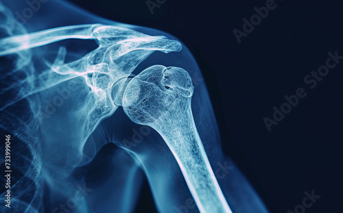 X-ray Shoulder fracture with joint proximal humerus fracture and the associated injury photo