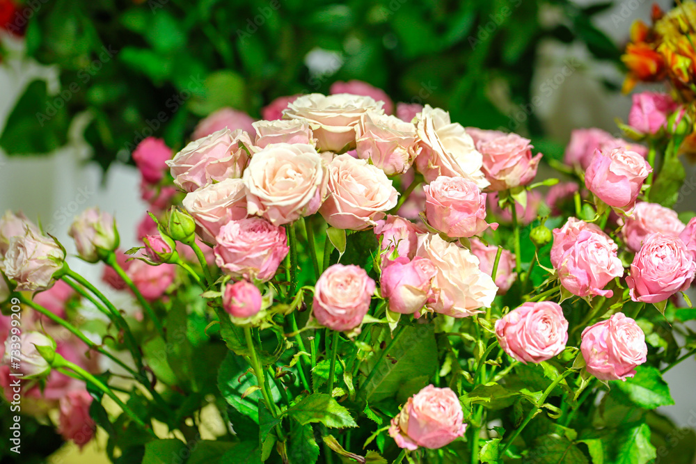 Pink Flower Bouquet in Vase