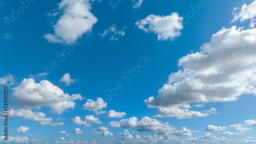 Canvas Print View on a sky with clouds.