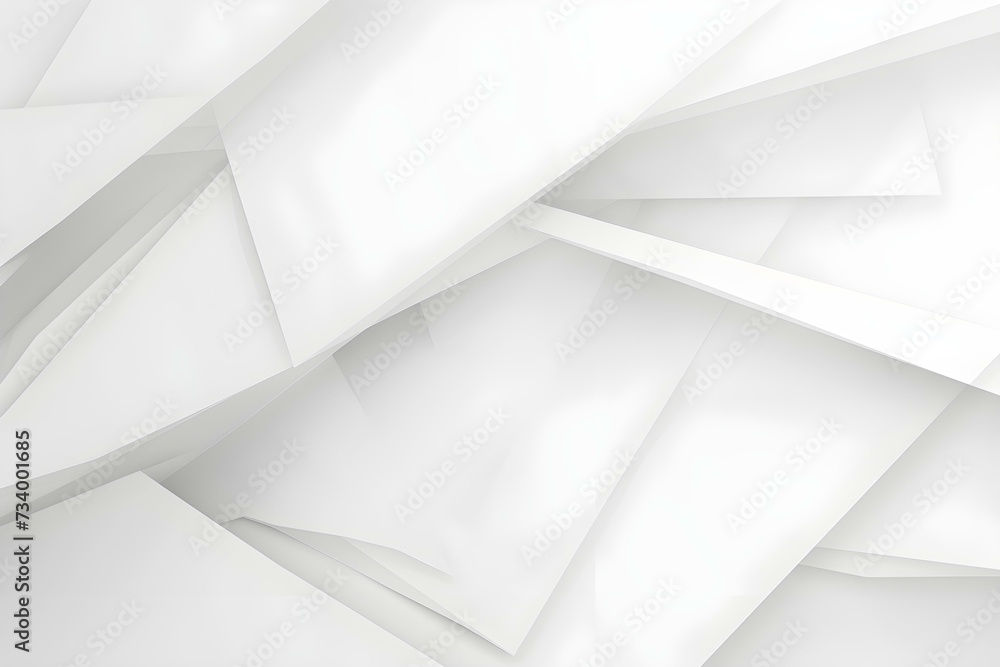 Minimal Geometric White Light Background Abstract Design. - obrazy, fototapety, plakaty 
