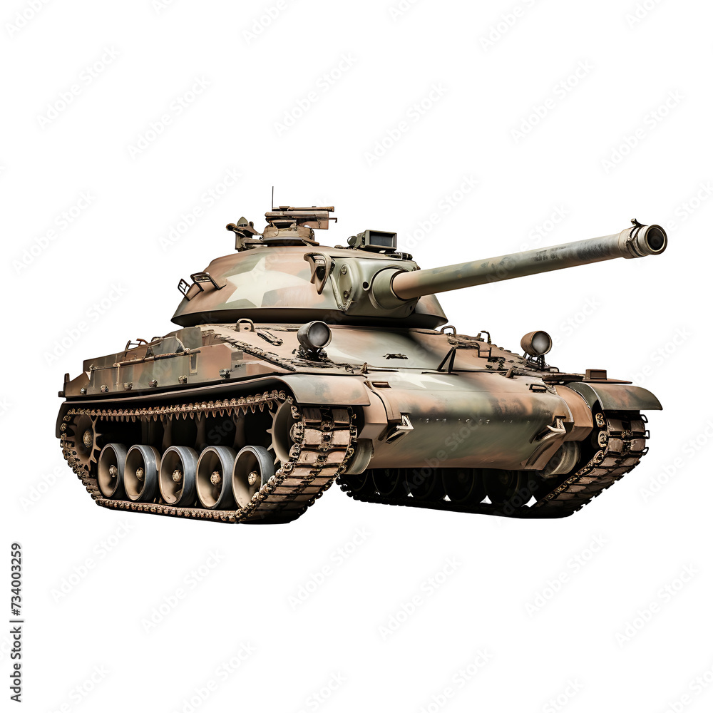 Tanks used in war on transparent background PNG