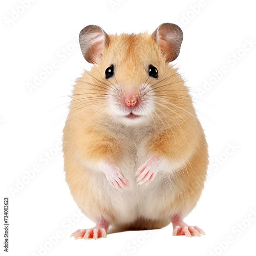 Hamster mouse on white or transparent background