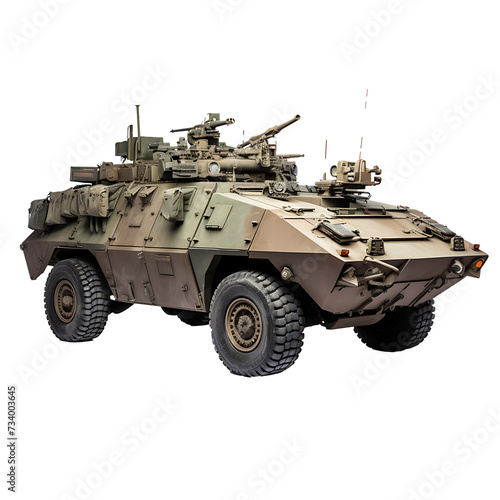 Armored vehicles used in war on transparent background PNG © I LOVE PNG