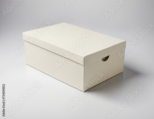 White paper shoebox