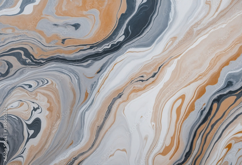 Abstract art created using marble painting technique Abstract art created using marble painting technique