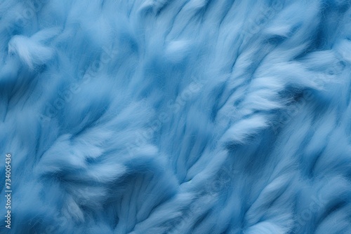 Closeup of Blue Felting Wool as Background