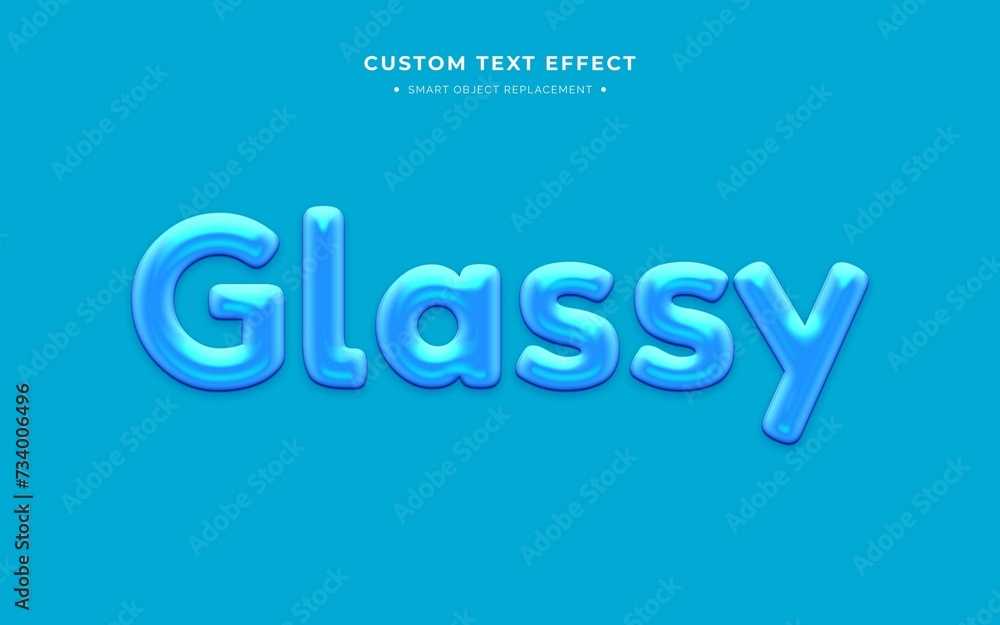 Glass 3D Text Effect