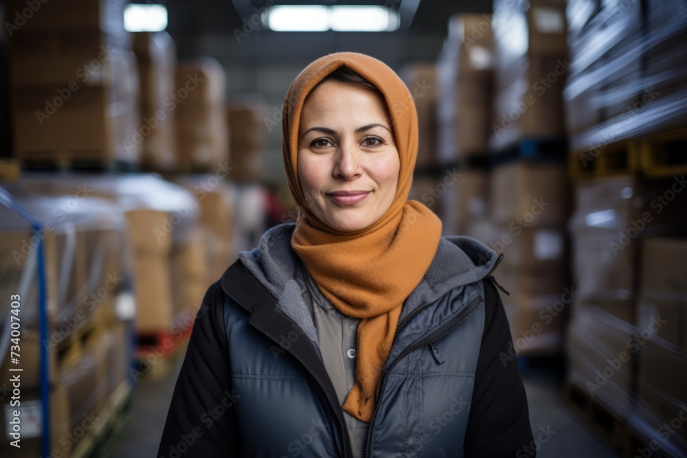 The Face of Resilience: A Female Rations Coordinator Overseeing Food Supply Distribution in a Humanitarian Crisis The Face of Resilience: A Female Rations Coordinator Overseeing Food Supply Distribution in a Humanitarian Crisis