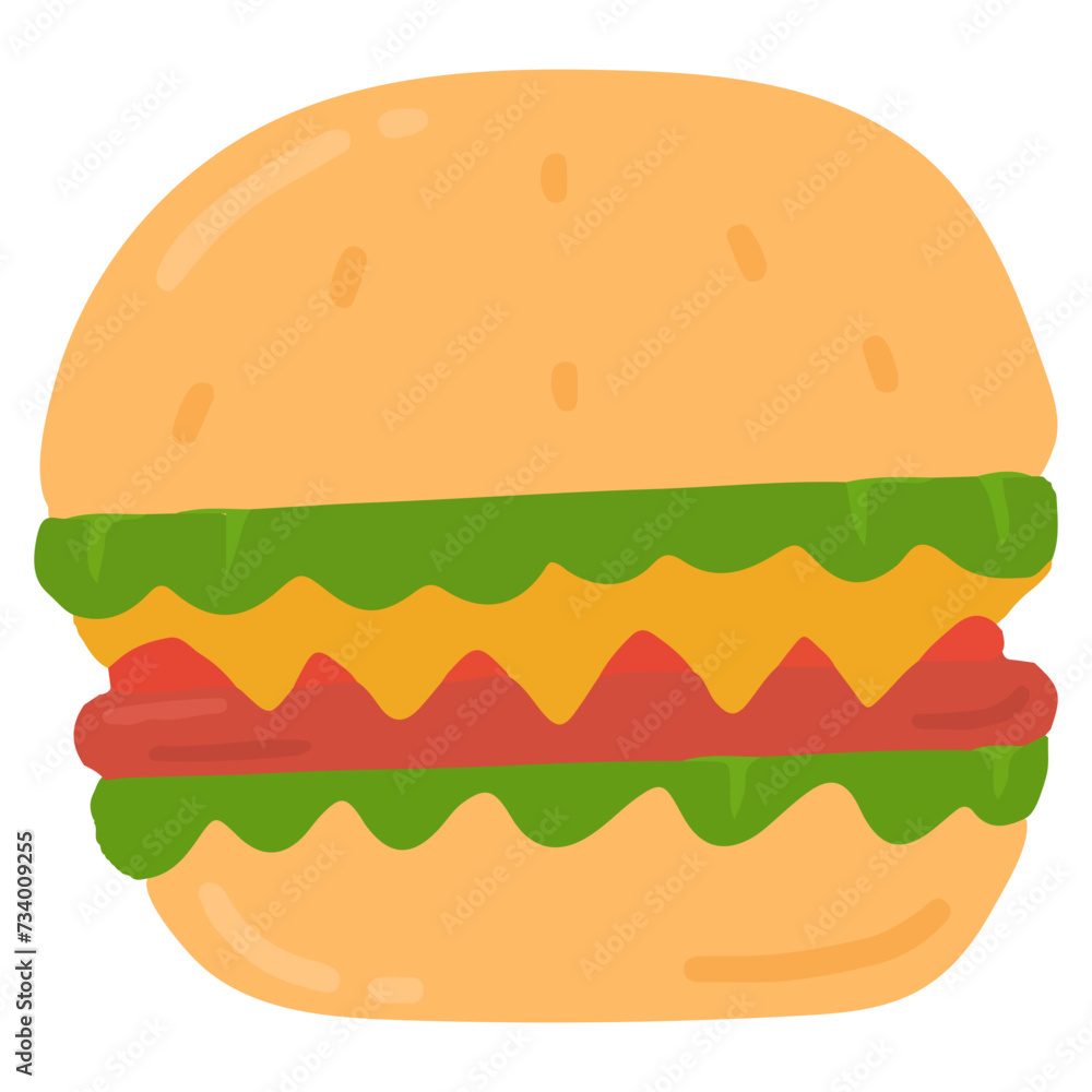 hamburger illustration hamburger illustration