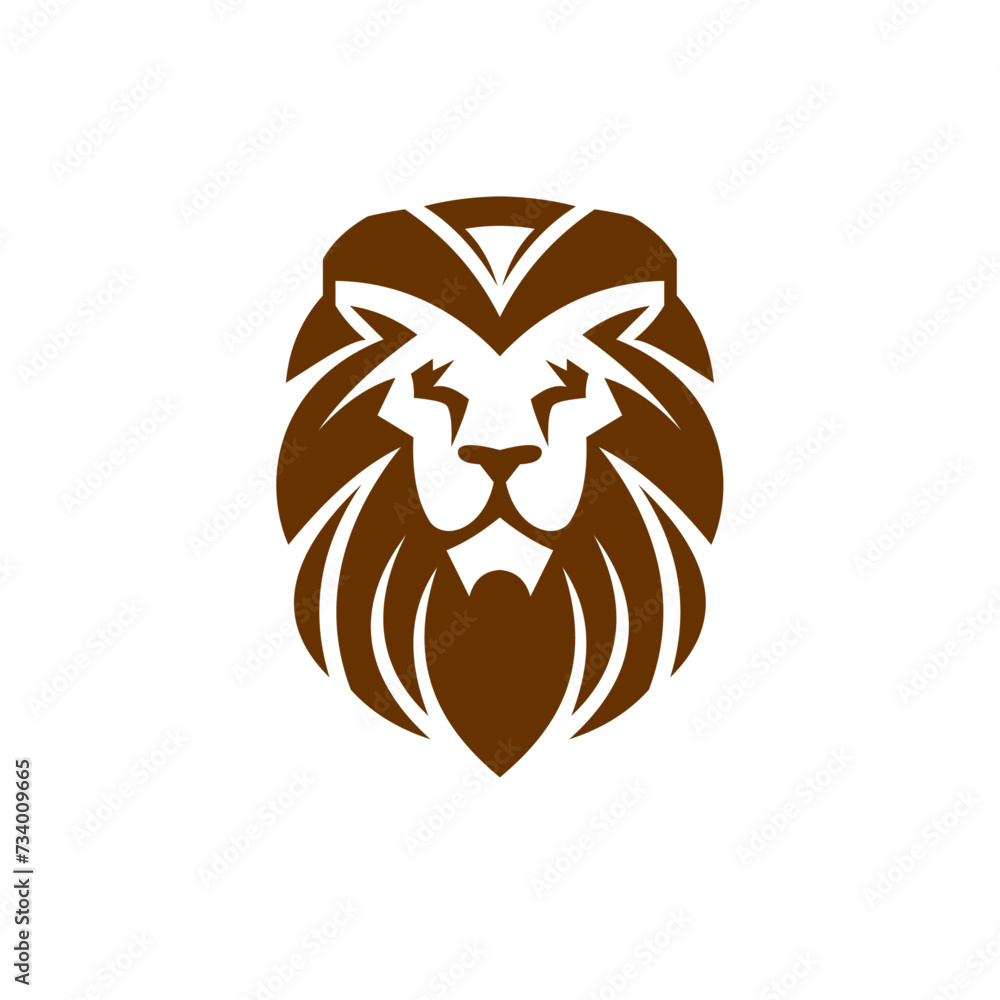 Fototapeta premium lion vector head logo 