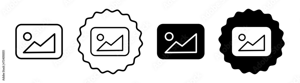 Default image set in black and white color. Default image simple flat icon vector Default image set in black and white color. Default image simple flat icon vector