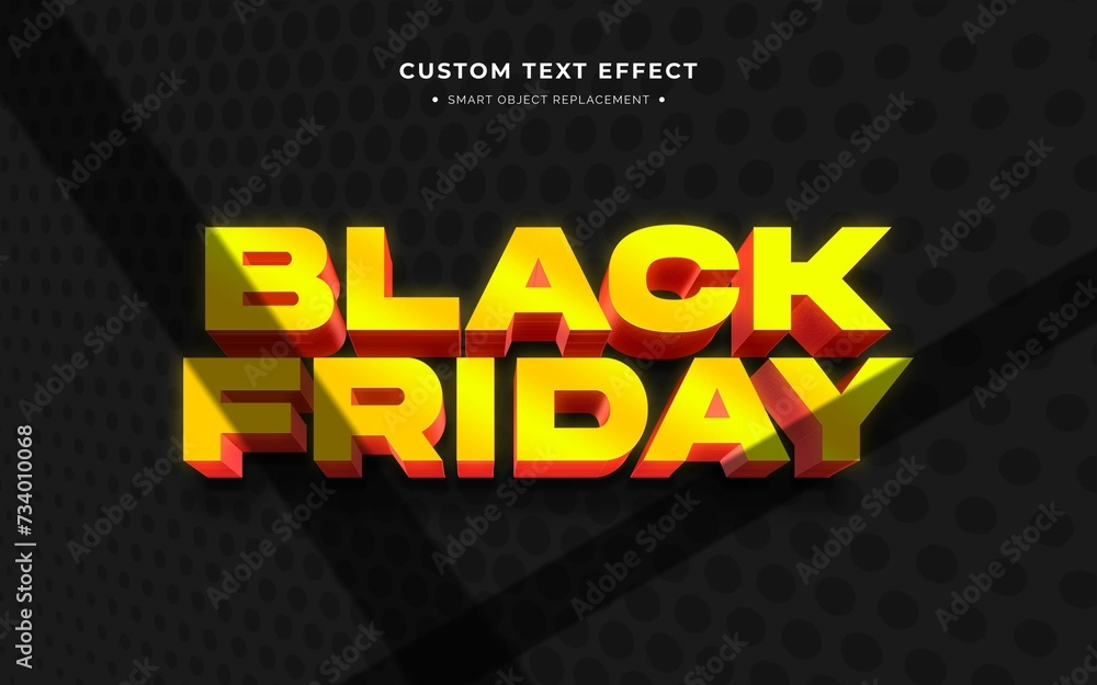 Black Friday 3D Text Style Effect 8