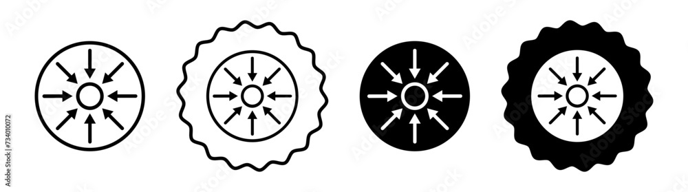 Specific set in black and white color. Specific simple flat icon vector Specific set in black and white color. Specific simple flat icon vector