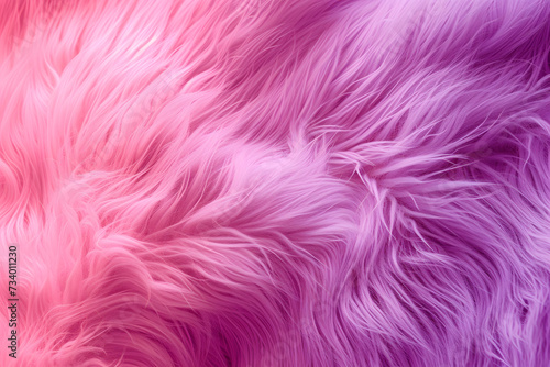 Pink purple fur texture background. Fluffy fur