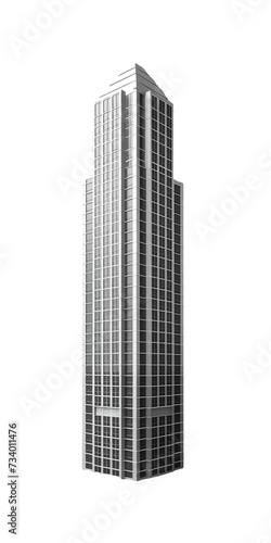 Skyscraper, PNG image, transparent background.