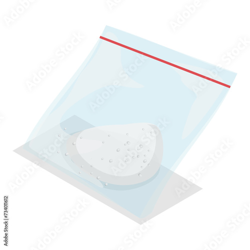 3D Isometric Flat Vector Set of Illegal Drugs, Cocaine, Marijuana, Painkillers and Heroin. Item 2