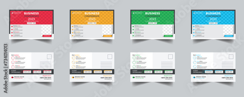 Modern Creative Corporate Business Conference Post Card Template, Vector Template for Opening Invitation Editable, Professional Business Postcard Design, Event Card Design, Invitation Design
